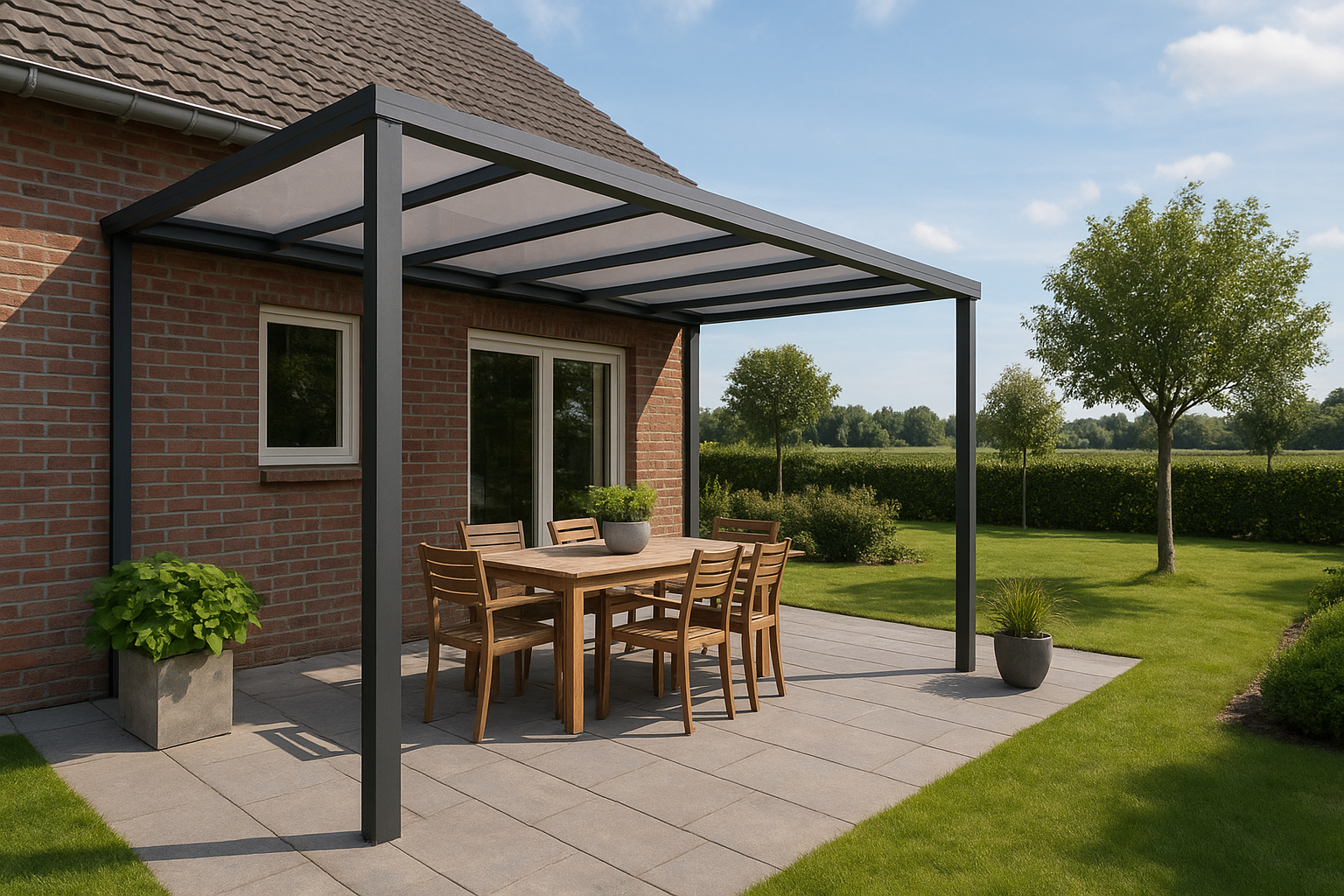 Foto bij Creëer een beschutte plek met de juiste terrasoverkapping